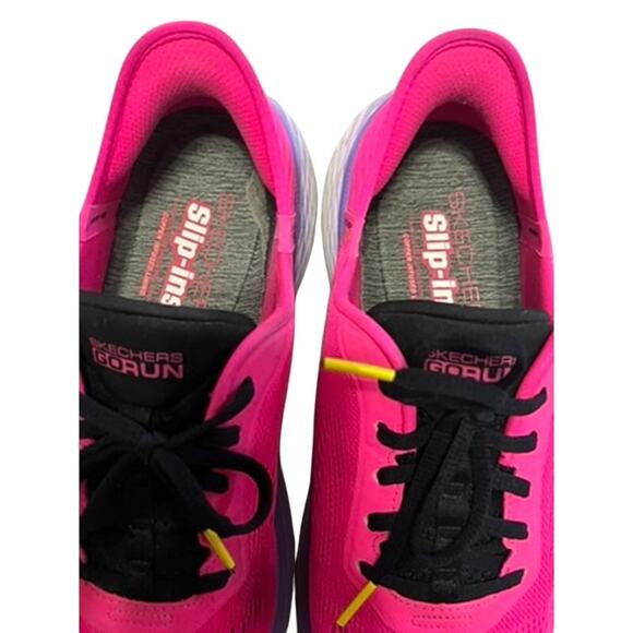 PINK Sketchers Max Cushion Elite 2.0 Solace Hands Free slip in Womens sz 10 - Picture 3 of 6